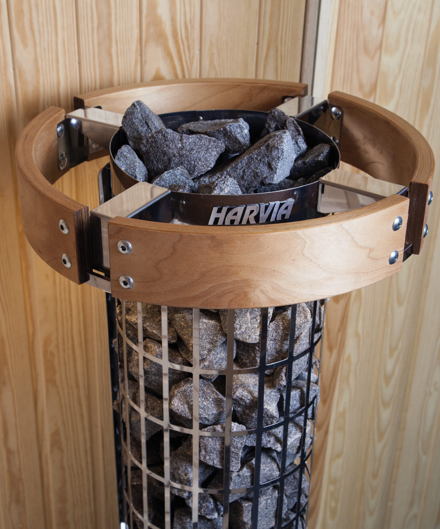 Защитное ограждение для электрической каменки Safety railing Cilindro 450 mm h-t birch