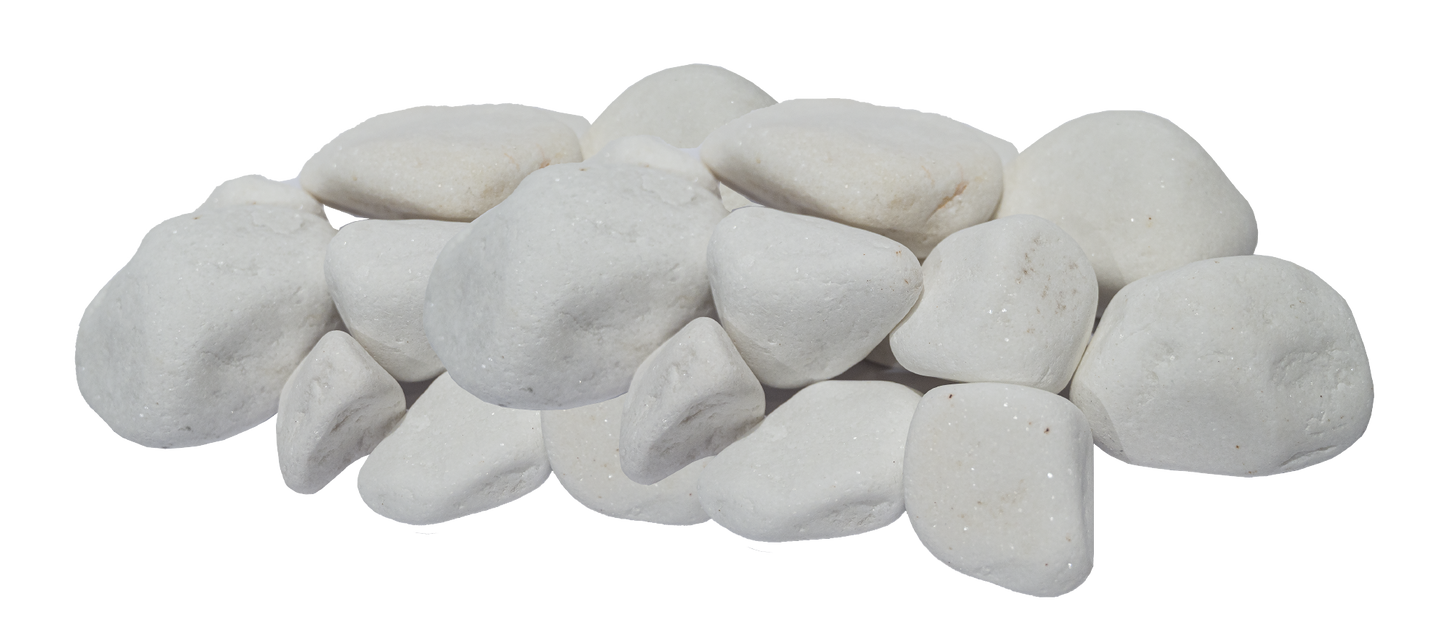 Камни для каменки декоративные белые. Decorative stones white 10 kg