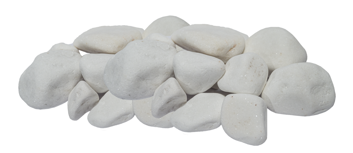 Камни для каменки декоративные  белые. Decorative stones  white 10 kg