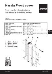 Front cover, black, for IR emitter (350 W)
